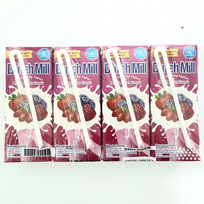 더치밀 요거트 드링크 믹스베리맛, 4개, 180ml