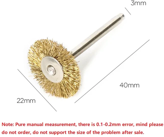 Dremel 다이 그라인더 용 15pcs 브러시 와이어 휠 브러쉬 로타리 전동 공구 조각사 액세서리 금속 가공, 06 100pcsPS