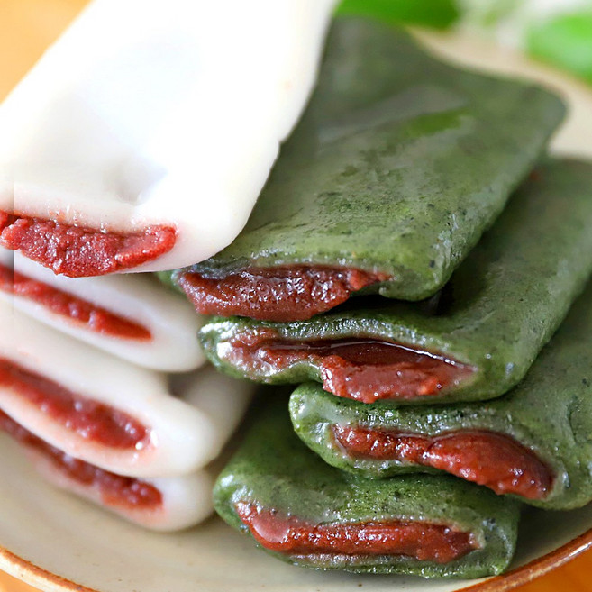 굳지않는 백미 앙꼬절편 모시 앙꼬절편 40g 앙금떡 개별포장 유기농쌀, 모시 앙꼬절편 20개, 20개