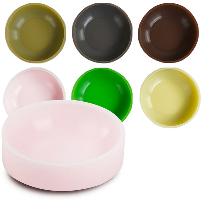 LOCSA 락사 라운드 워터 보울 소 사이즈 먹이그릇, 브라운, 1개