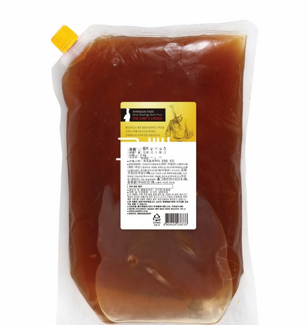 쉐프초이스 유자탕수소스, 1개, 2kg