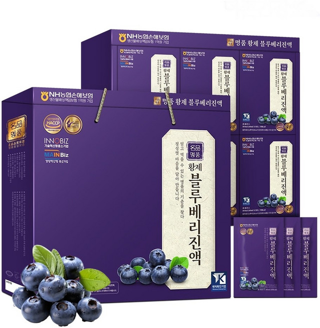 더존건강 황제 블루베리 진액, 60ml, 1세트