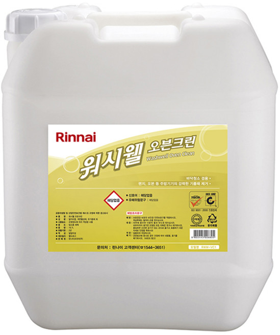 린나이 컨벡션오븐 세척제 일반용 워시웰 오븐크린 RWW-VC1, 1개, 18.7L