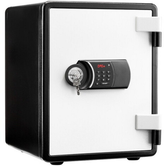 [선일금고] YES-031DK 블랙화이트 디지털+열쇠 이중잠금 내화금고 63kg 서랍 선반 가정용 사무용 경보기 집들이선물, 금고선택:YES-031DK 블랙-화이트