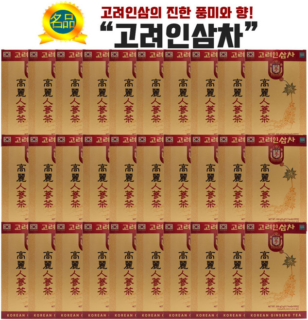 (주)고려원인삼 고려원 인삼차, 3g, 100개입, 30개