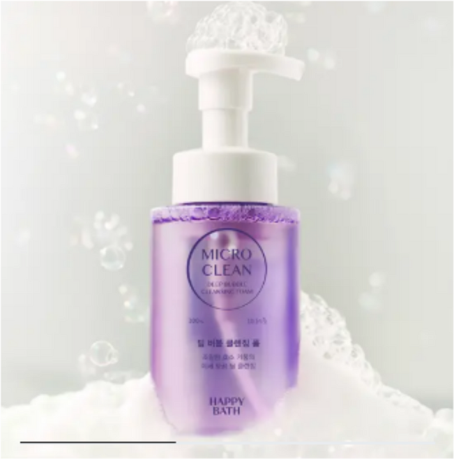 [해피바스] 마이크로 클린 딥 버블 클렌징폼(300ml), 300ml, 1개