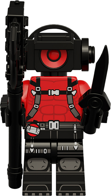 로앤제이 스키비디 토일렛 미니 블록 호환 블럭 NEW 스피커맨, R3204-01 NEW 스피커맨, 1개