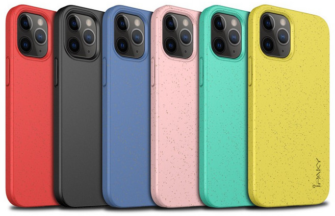 iPAKY 防摔加高 iPhone 14 13 12 Pro Max Mini 環保樹脂手機殼 - 親膚手感保護殼