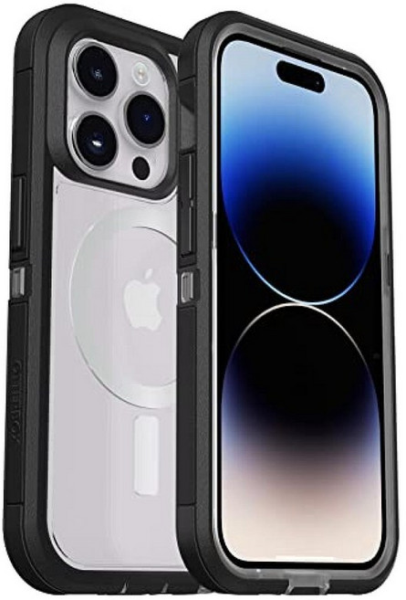 OtterBox 오터박스 아이폰 14 프로 맥스 (전용) 디펜더 시리즈 XT 케이스 - 라벤더 스카이 (퍼플/투명) 스크린 리스 견고함 MagSafe에 스냅 랜야드 부착 그외