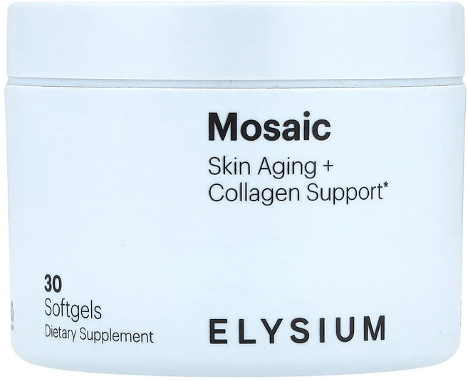Elysium Mosaic 피부 노화 + 콜라겐 지원 소프트젤 30정 Elysium (엘리시움), Elysium, Mosaic, 피부 노화 + 콜라겐 지, 1개 - 쿠팡