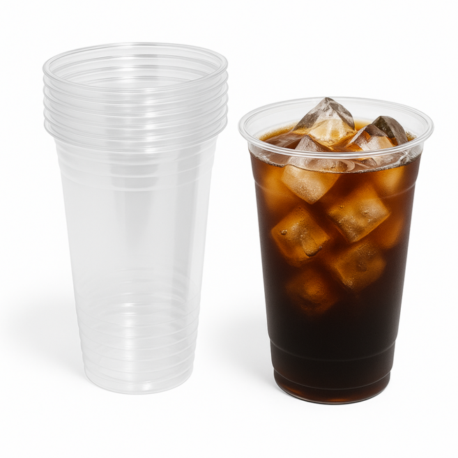 눈꽃나무 국내산 92파이 16온스 일회용 PET컵 아이스컵, 1개, 470ml, 400개입