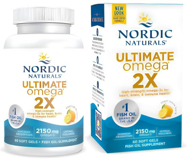 Nordic Naturals 오메가2X 레몬맛 헤링오일 90캡슐, 90정, 1개