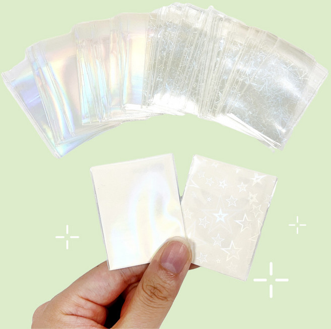 포켓몬 띠부띠부씰 북 앨범 띠부띠부씰북 띠부씰바인더 포켓몬빵스티커북 속지 opp, 홀로그램OPP 100매(무지개+별 혼합)