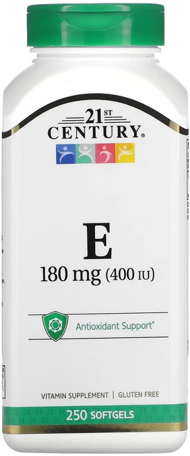 21st Century 비타민E 180mg(400IU) 소프트젤 250정, 1개 - 쿠팡