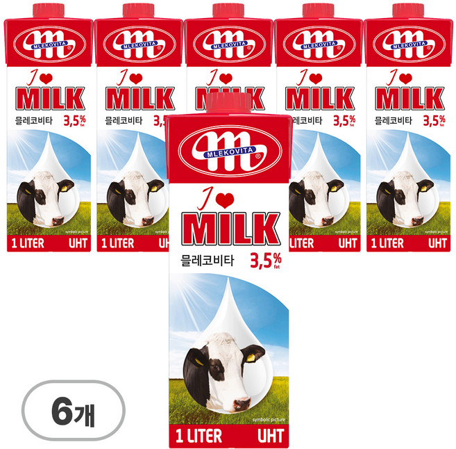 파이토메이드 아이러브밀크 3.5% 멸균우유, 1박스, 6L