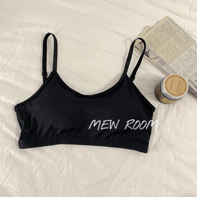mew room 涼感無鋼圈小可愛內衣 冰絲吊帶小背心