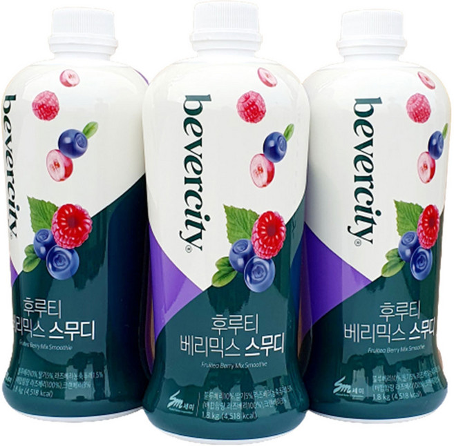 세미 베버시티 후루티 베리믹스 스무디 블루베리, 1.8kg, 3개
