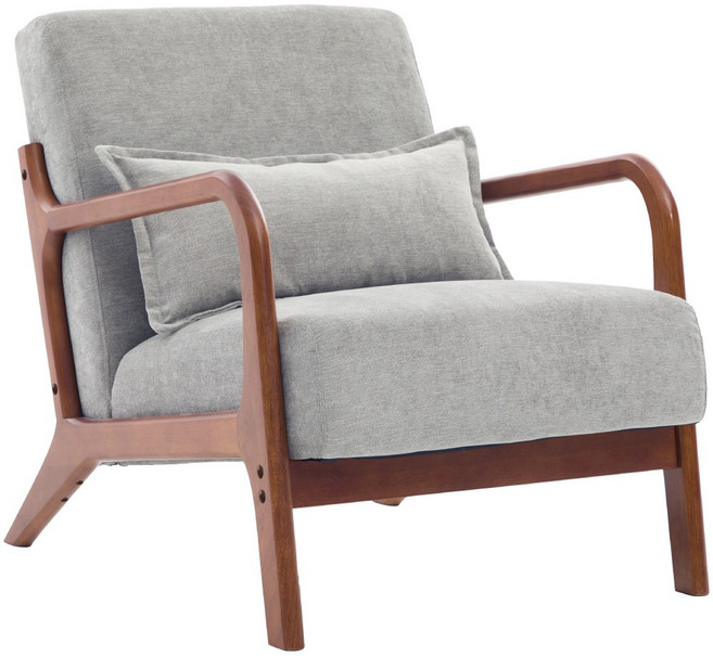 E-home 安娜 Lounge Sofa 單人沙發, 灰色