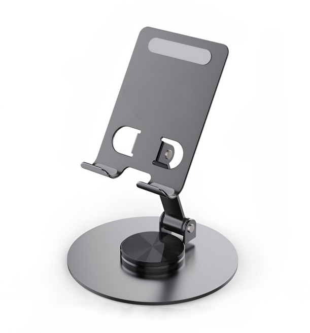 크레션 360도 회전 각도 조절 탁상형 스마트폰 거치대, 1개