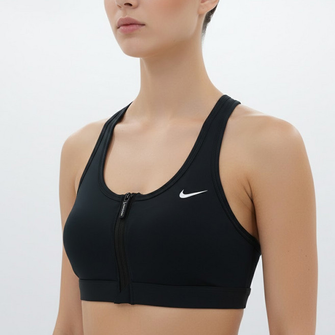 나이키 앞 지퍼 스포츠 브라 프론트 지퍼 브라 러닝 조깅 헬스 보정 언더웨어 댄스 트레이닝 몸에 꼭 맞는 브라탑