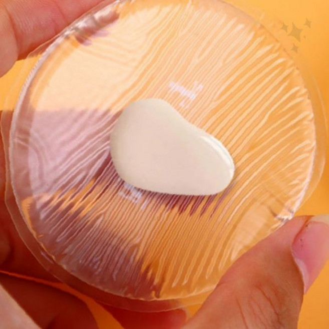 실리콘 메이크업 퍼프 투명 파운데이션 화장 도구 세척 가능 뷰티 블렌더 얼굴 화장품 발림 퍼프, 1개, 상세페이지 참조