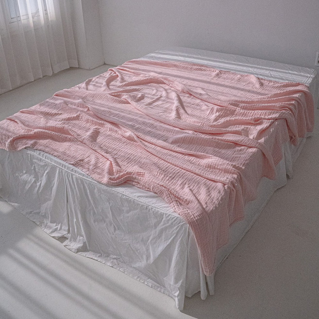 모달 거즈 여름 홑이불, 핑크