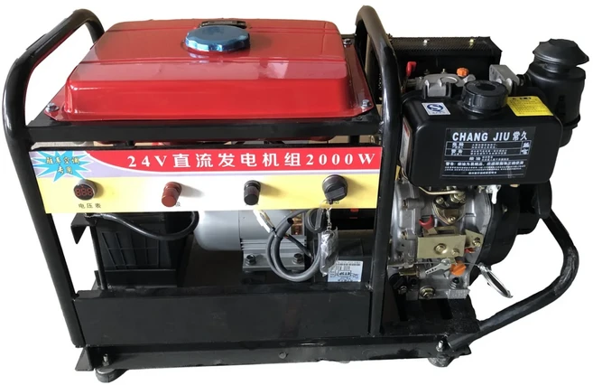 220V 6kw 저소음 디젤 발전기 세트 휴대용 지능형, 05 Red-24v3kw gasoline
