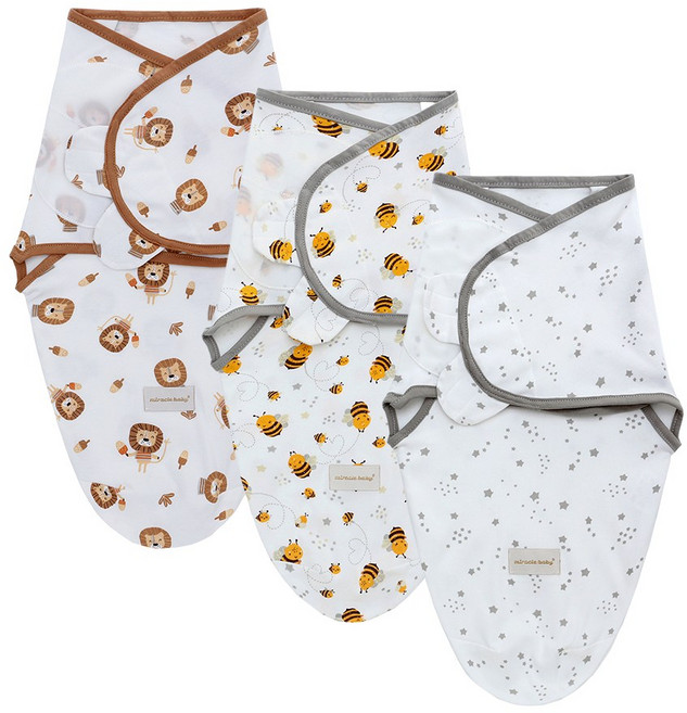 미라클 베이비 신생아 속싸개 3개입 세트