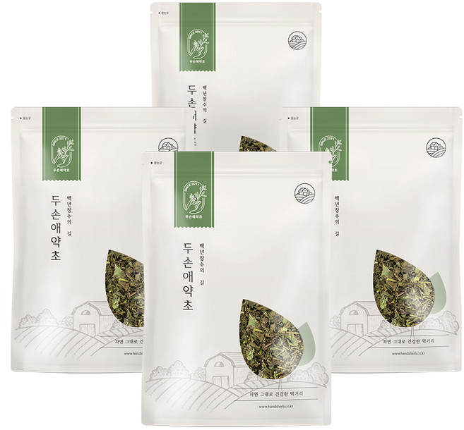 두손애약초 국산 말린 박하 건조 박하잎 차 허브차, 300g, 4개