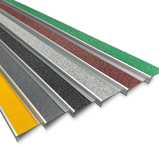 TH-1620 계단논슬립 미끄럼방지 알루미늄베이스 세라믹패드 1M, 블랙, 1개