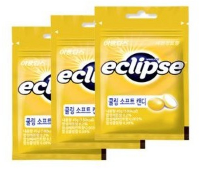 이클립스 쿨링 소프트 캔디 레몬민트향, 45g, 15개