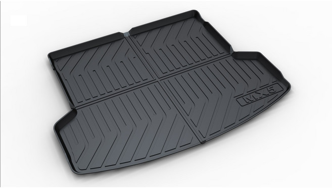 리얼핏 싼타페 MX5 트렁크매트 일체형 분리형 카본 3D 논슬립 [호환], 5인승