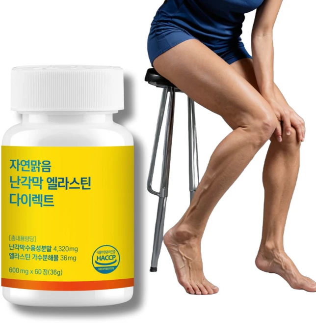 자연맑음 난각막 엘라스틴 다이렉트 콘드로이친 600mg, 1개, 60정 - 쿠팡