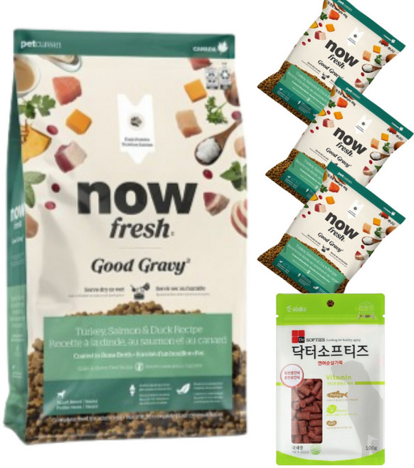 나우 굿그레이비 스몰브리드 시니어 + 샘플3개 + 닥터소프티즈100g, 1개, 1.36kg, 칠면조