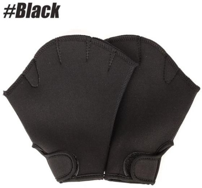 수중 수영 훈련 장갑 네오프렌 웨브베드 피트니스 방수 다이빙용, 03 Black_03 L, 1개