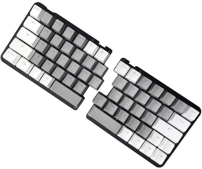 반쪽키보드 반반 좌우 분리형 게임 키보드 게이밍 기계식 키버튼 커스텀, 상세 페이지 참고, SMK62 블랙 버전, 빨간색 축