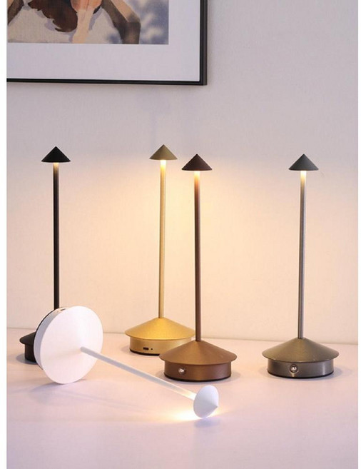 자페라노 Pina Pro LED 무선 테이블 램프 갈색, 충전식 모델 포인티드 브라운 - 브라운