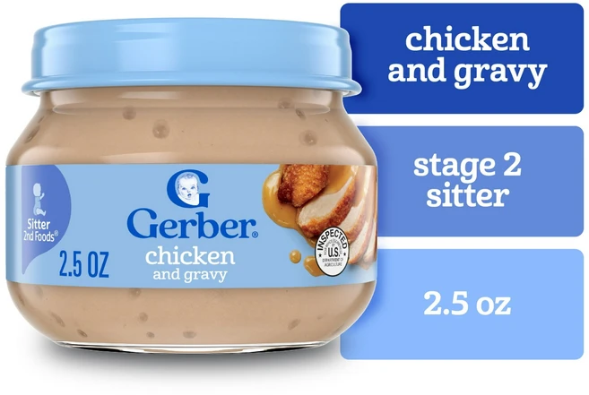 거버 2단계 유리병 육류 이유식 71g 4종 모음 Gerber 2nd Foods Meat 닭고기 (Chicken), 1개 - 쿠팡