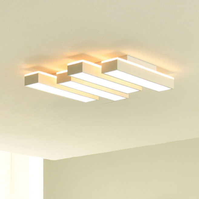 LED 메를로 IOT 피아노 방등 50W 인테리어 거실등 플리커프리 스마트폰앱제어, 블랙&화이트