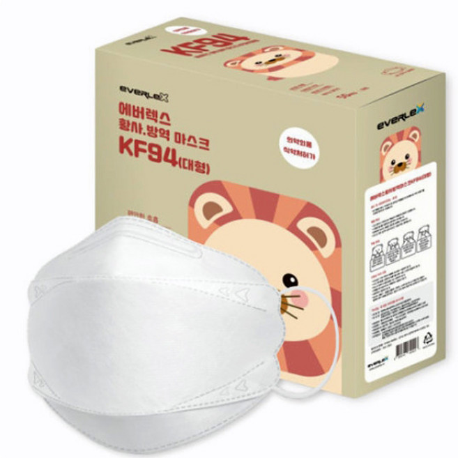 에버렉스 KF94 KF80 소형 중형 대형 마스크, 에버렉스 KF94 대형50매, 화이트, 1개, 50매입