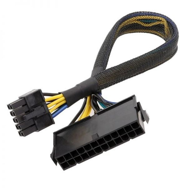 ATX 전원 공급 장치 어댑터 케이블 24핀 10핀 N0HC용 길이 20cm/30cm, [02] aaa, 02 aaa