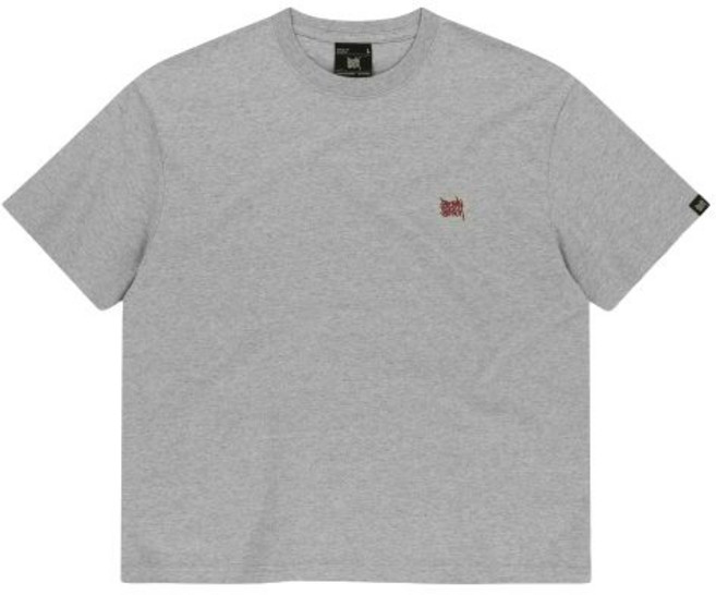 국내매장상품 BROWNBREATH 브라운브레스 반팔티 CROP TAG TEE - MELANGE GREY 395672