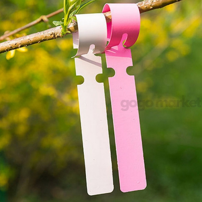 식물이름표 식물표찰 꽃이름표 네임태그우드태그나무이름표수목표찰, 노란색