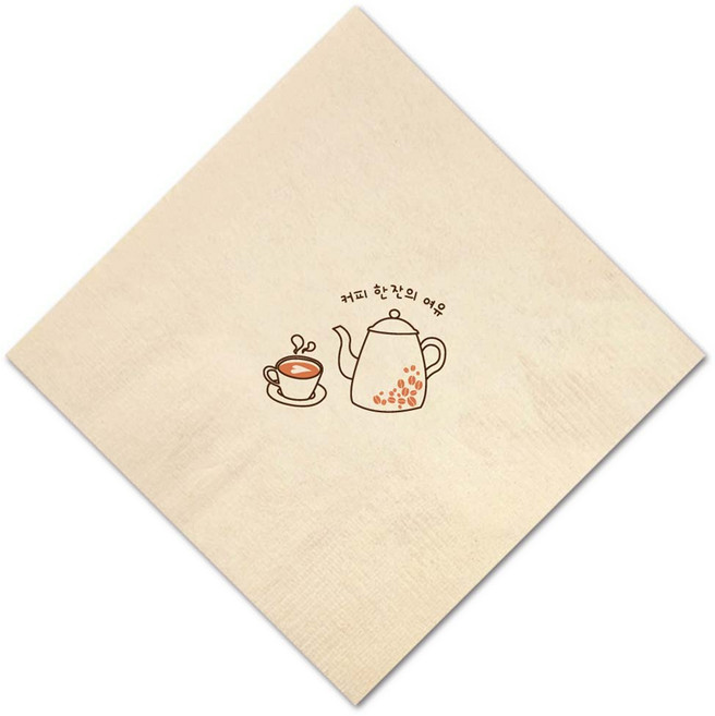 대나무 냅킨 커피시리즈 3천매 _ 친환경 항균 칵테일냅킨, 3000개입, 1개, 커피 여유