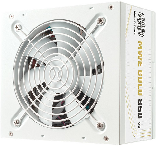酷碼 Cooler Master MWE GOLD V3 80+金牌 直出線 電源供應器, 850W白