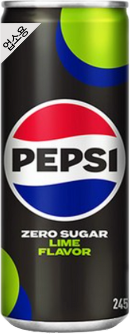 펩시 제로슈거 라임향 245ml 업소용바코드없음, 1개