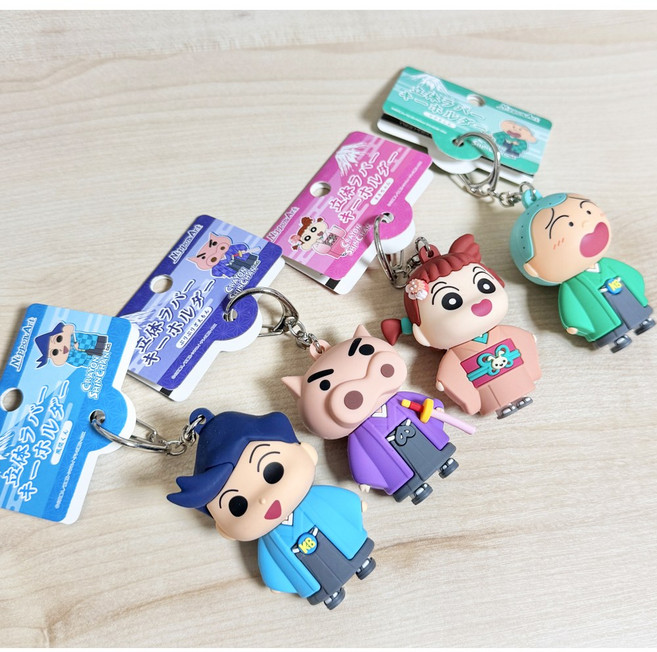 짱구는 못말려 미니 피규어 키홀더 키링 철수 유리 훈이 부리부리대마왕, 4.부리부리대마왕, 1개