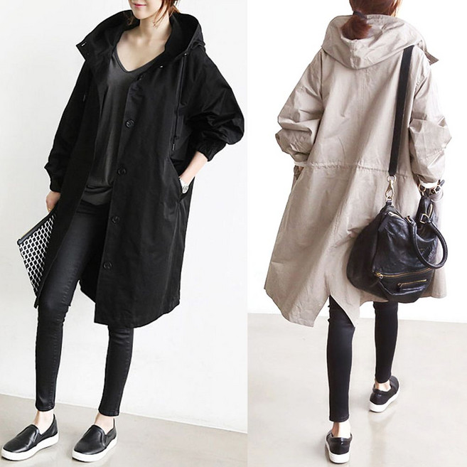 G125807_(빅사이즈) 후드야상점퍼 사파리 트렌치점퍼 jw2+973wj