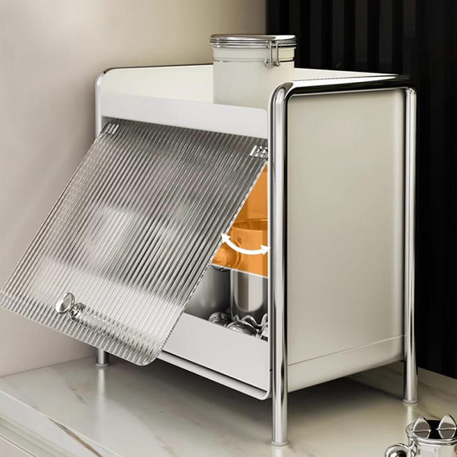 사는잼 다용도 사각 식탁 주방 수납 정리함 대형사이즈, 1개