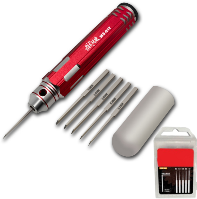 프라홈 프라모델 극세도 정밀 패널라이너 교체형, 레드